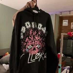 Black Graphic Hoodie